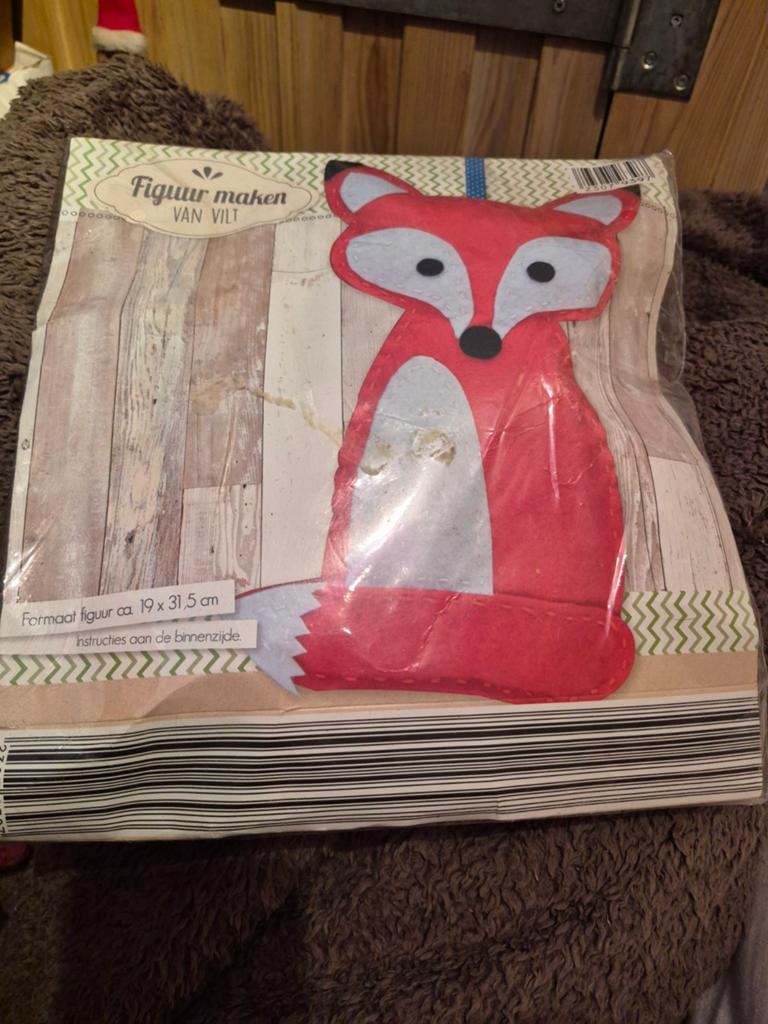 Viltpakket Vosje - Figuur Maken van Vilt, Hobby en Vrije tijd, Vilt, Ophalen, Nieuw, Figuurtje(s), Wolvilt