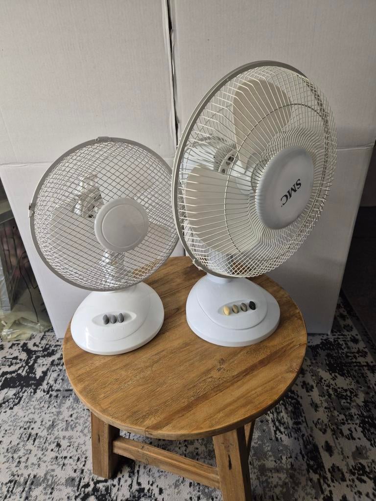 Tafelventilatoren, 2 stuks, Ophalen
