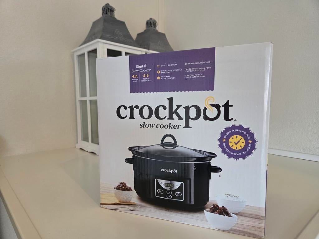 Crockpot Digital Slow Cooker 4.7L - Helemaal Nieuw, Ophalen of Verzenden, Timer, Nieuw