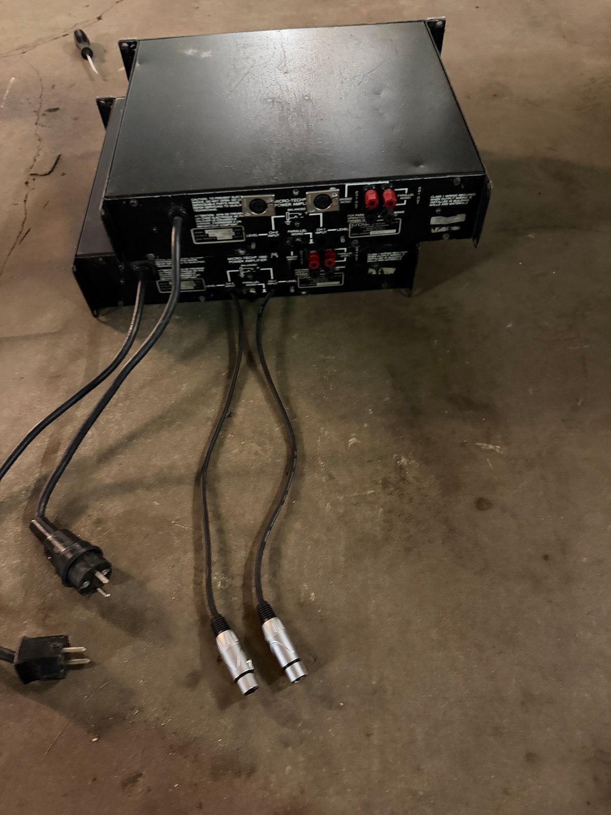Amacron Micro-Tech 1000 Versterker, 120 watt of meer, Ophalen, Overige merken, Gebruikt