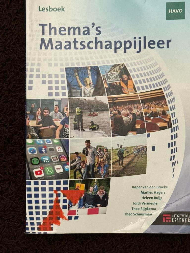 Lesboek thema’s Maatschappijleer HAVO, Boeken, Schoolboeken, Ophalen of Verzenden, Zo goed als nieuw, HAVO