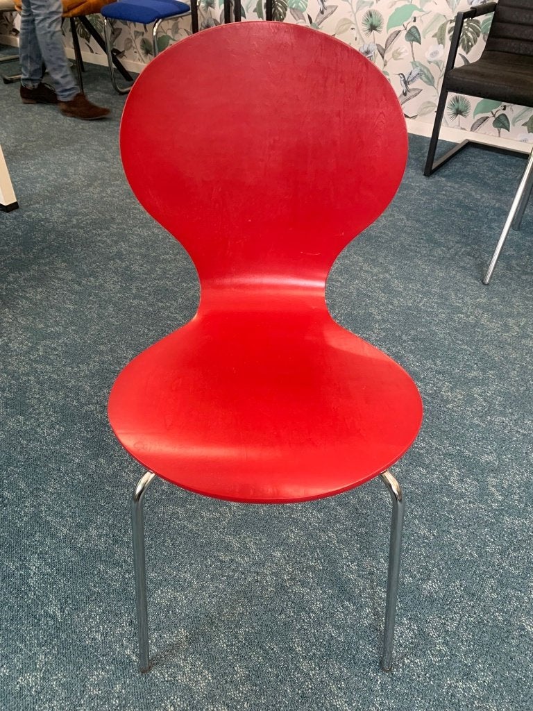 Design stoel rood, Ophalen, Nieuw, Eén, Rood
