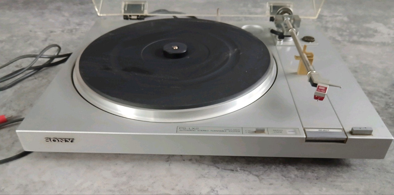 Sony PS-LX2 automatische platenspeler direct drive, zilver, Gebruikt, Automatisch, Ophalen of Verzenden, Platenspeler