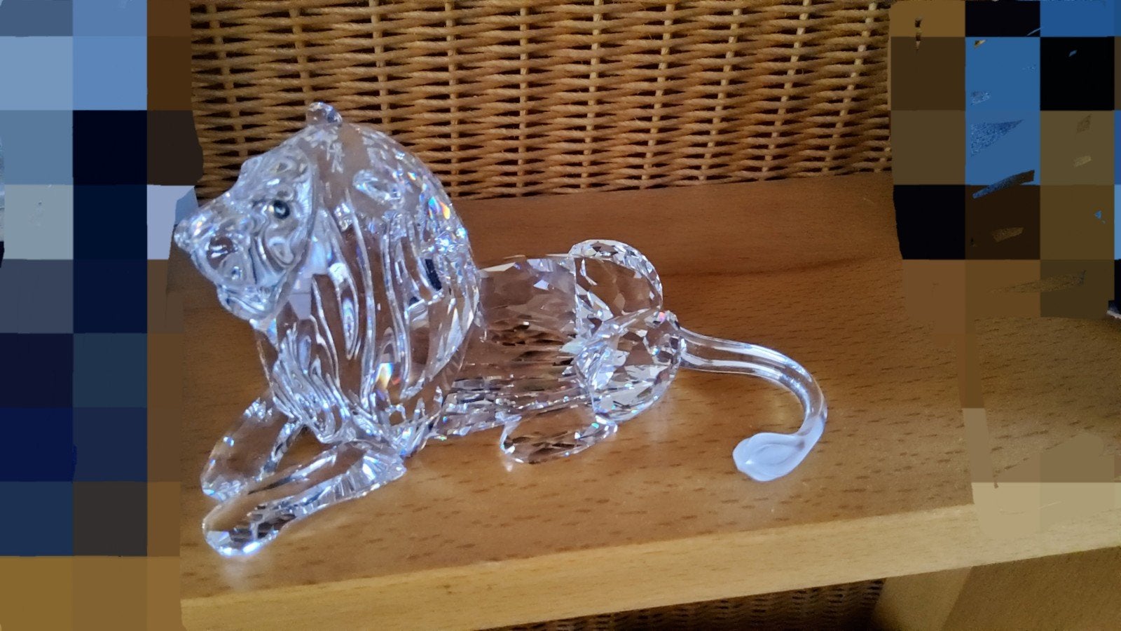 Swarovski Beeld Leeuw groot  Kristallen jaarstuk, Ophalen of Verzenden