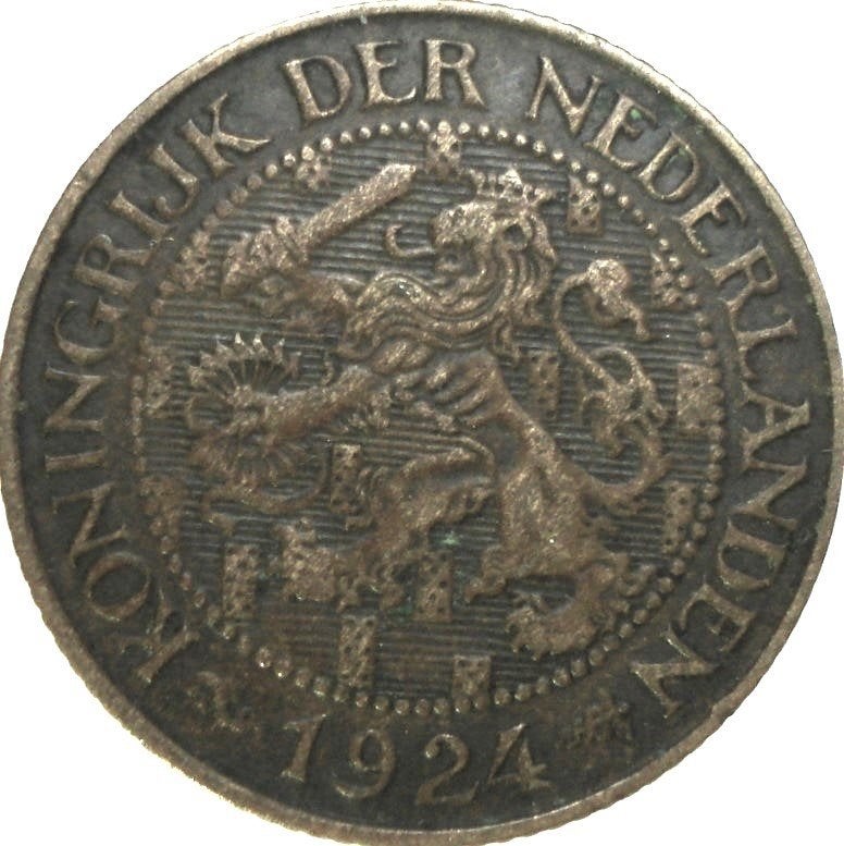 Nederland 1 cent 1924 (schaars) (3), Ophalen of Verzenden, Koningin Wilhelmina, 1 cent, Losse munt