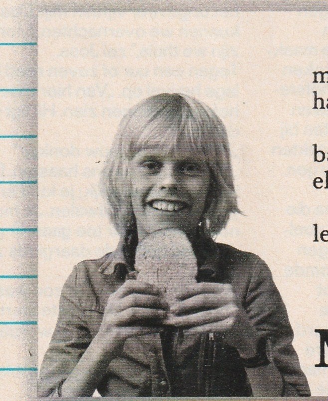 Retro reclame 1977 Tarvo moutbrood jongetje wil niks anders, Verzenden, Overige typen