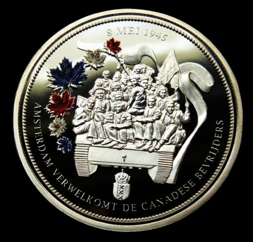 **   Bevrijding op 8 mei 1945 **  Silver Plated  **, Postzegels en Munten, Penningen en Medailles, Verzenden, Zilver, Nederland