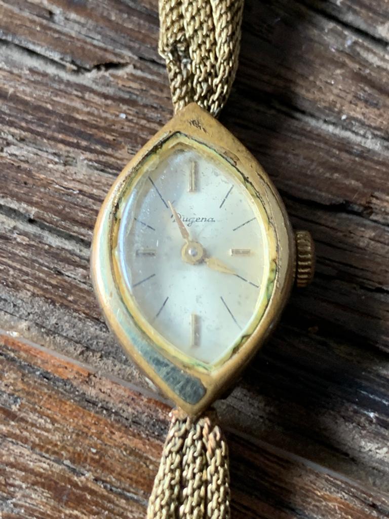 Oude dames horloge   (vintage), Sieraden, Tassen en Uiterlijk, Horloges | Antiek, Ophalen of Verzenden, Goud, Overige merken, 1960 of later