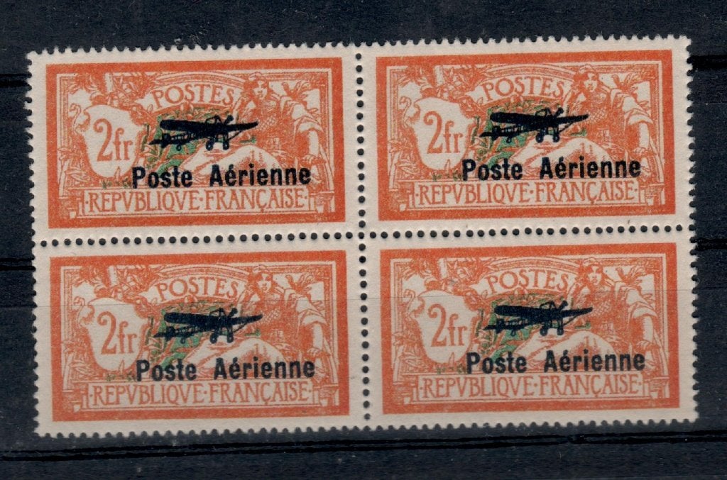 D11) 1927 Frankrijk LP Mi 220 blok van 4 €1360 geen garantie, Verzenden, Postfris