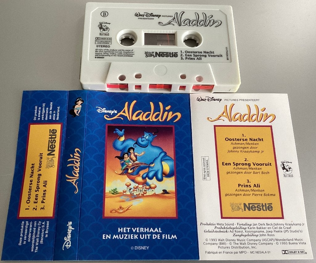 Disney's Aladdin MC, Gebruikt, Kinderen en Jeugd, 1 bandje, Ophalen of Verzenden