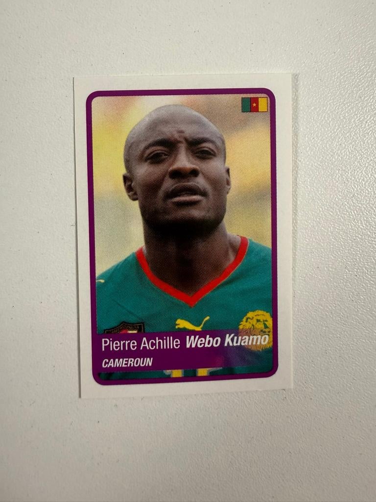 39 Pierre Achille Webo Kuamo Panini Africa Cup 2010 Sticker, Ophalen of Verzenden, Nieuw, Buitenlandse clubs, Poster, Plaatje of Sticker