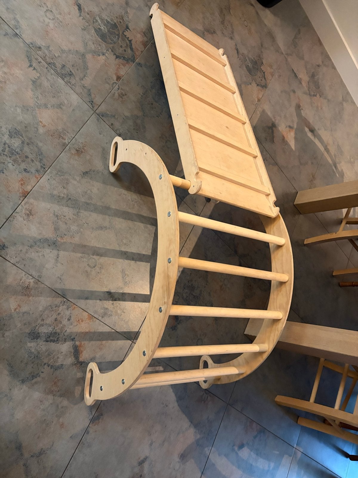 Montessori Glijbaan Baby Binnen Hout, Ophalen, Gebruikt, Glijbaan