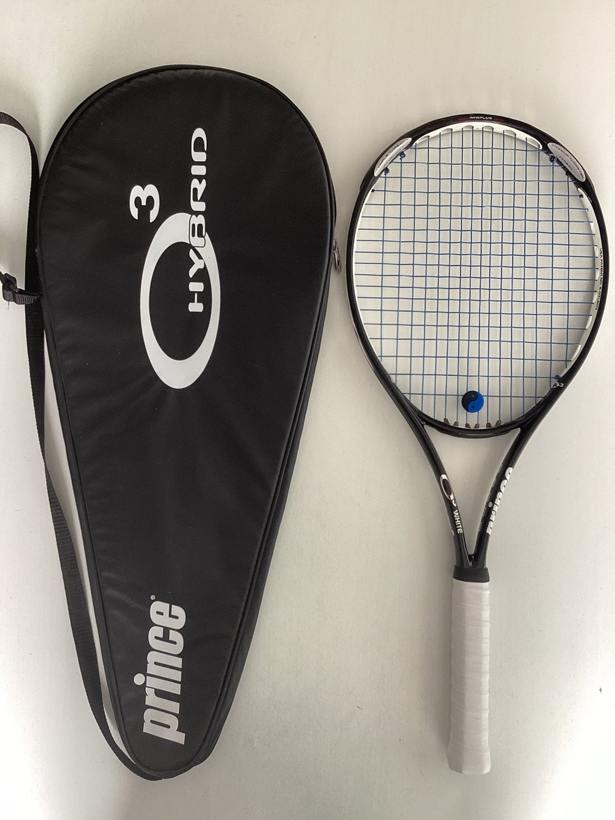 Mooi Prince O3 White TT tennisracket + tennishoes., Sport en Fitness, Tennis, Ophalen, L4, Prince, Zo goed als nieuw