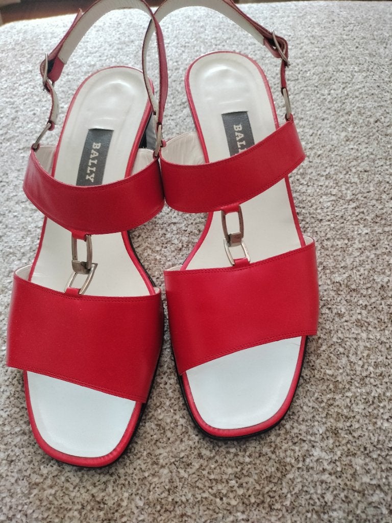 Mooie vintage rode Bally schoentjes!, Schoenen met lage hakken, Verzenden, Nieuw, Bally