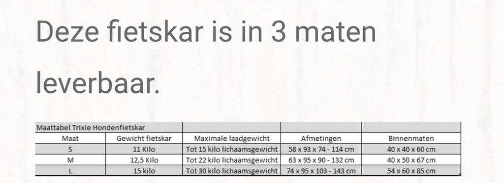 Trixie Hondenfietskar XL / Hondenbuggy - Zo goed als nieuw, Fietsen en Brommers, Fietsaccessoires | Aanhangers en Karren, Ophalen