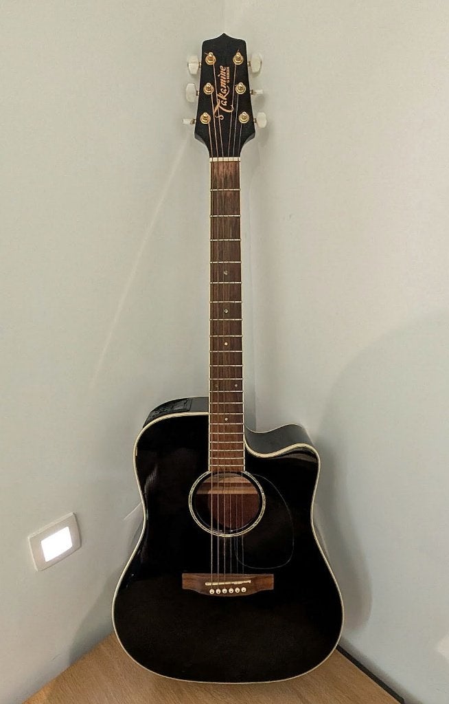 Takamine EG341SC akoestische gitaar met koffer, Verzenden, Gebruikt, Western- of Steelstringgitaar, Met koffer