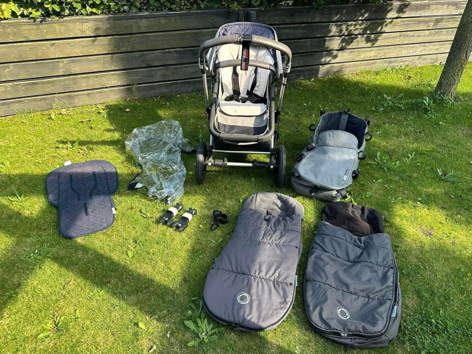 Bugaboo kinderwagen met extra's: voetenzak, regenhoes, meeri, Gebruikt, Verstelbare duwstang, Bugaboo, Ophalen
