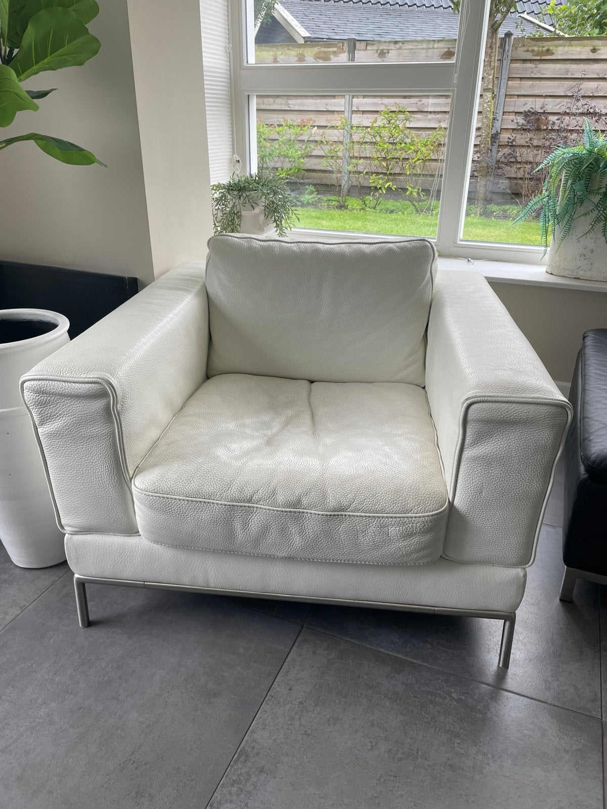 Leren fauteuil, Ophalen, Gebruikt, Eenpersoons, Minder dan 150 cm