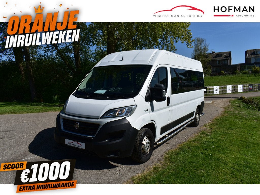 Fiat Fiat ducato Benzine-CNG L3h2 Airco 9 Pers schuifdeur re, Auto's, Fiat, Bedrijf, Te koop, Ducato, Aangepast voor mindervaliden