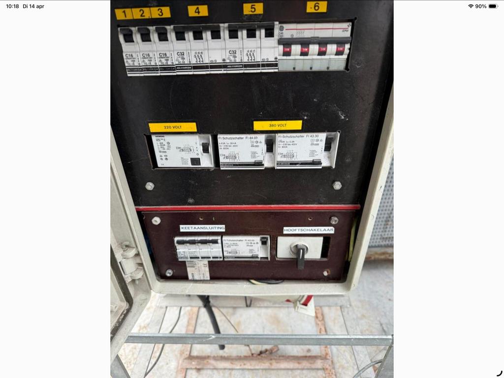 Bouwstroom elektrakast, Ophalen of Verzenden, Gebruikt, Overige typen