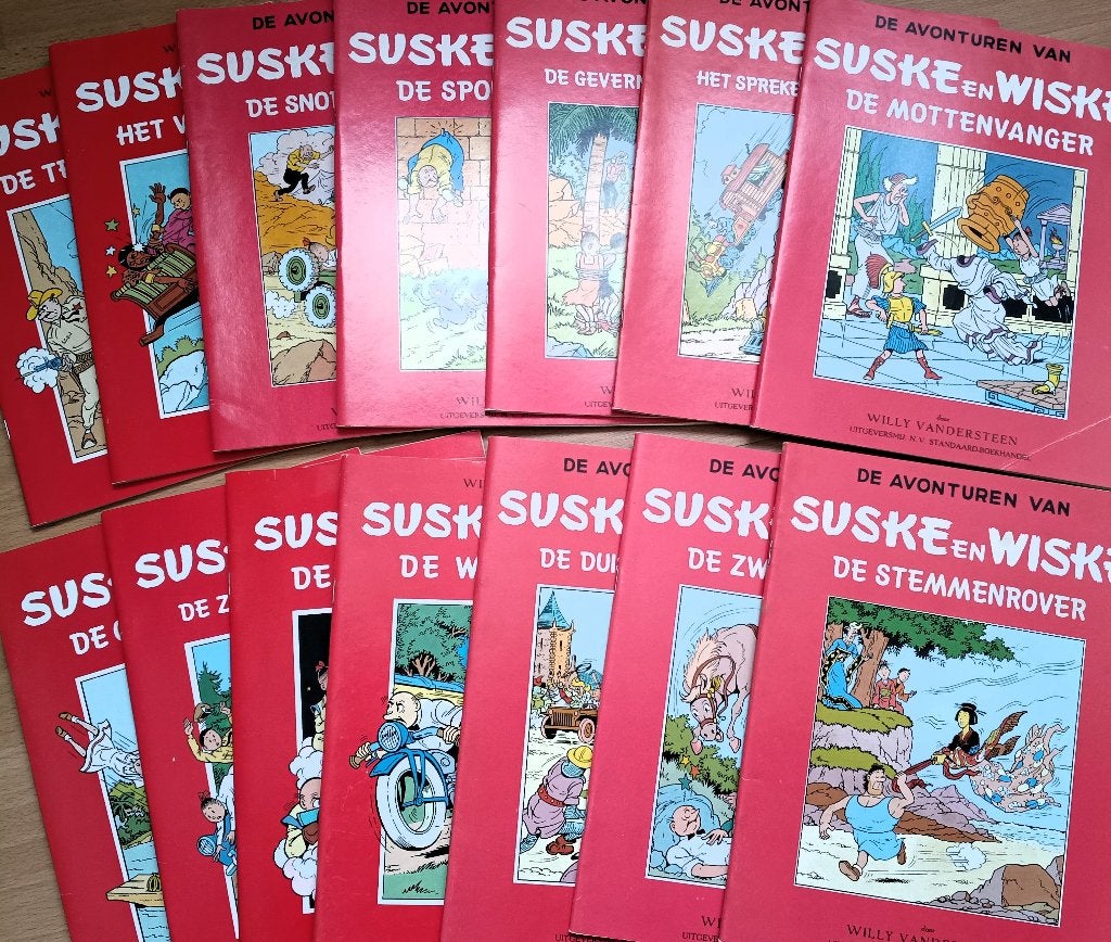 14 oude strips Suske en Wiske, Meerdere stripboeken, Ophalen of Verzenden, Zo goed als nieuw