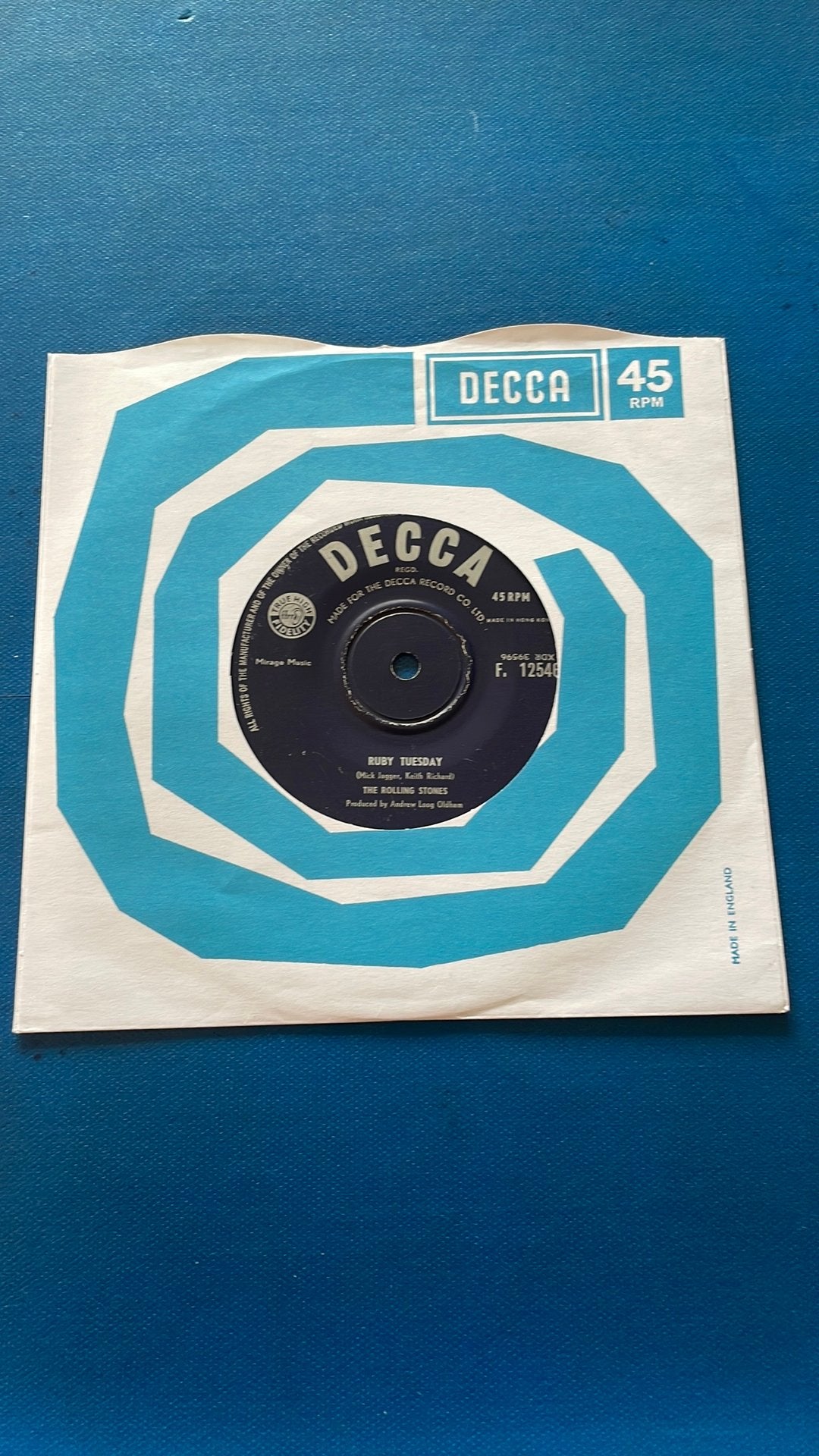 The Rolling Stones: Ruby Tuesday ((Hong Kong), Verzenden, Zo goed als nieuw, Pop