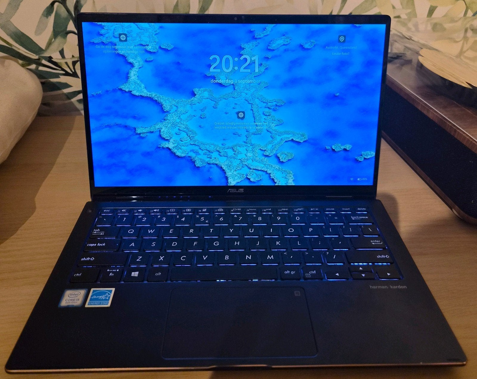 Laptop - ASUS ZenBook flip met Windows 10 Pro, Computers en Software, Windows Laptops, 256 GB, Qwerty, 8 GB, 13 inch