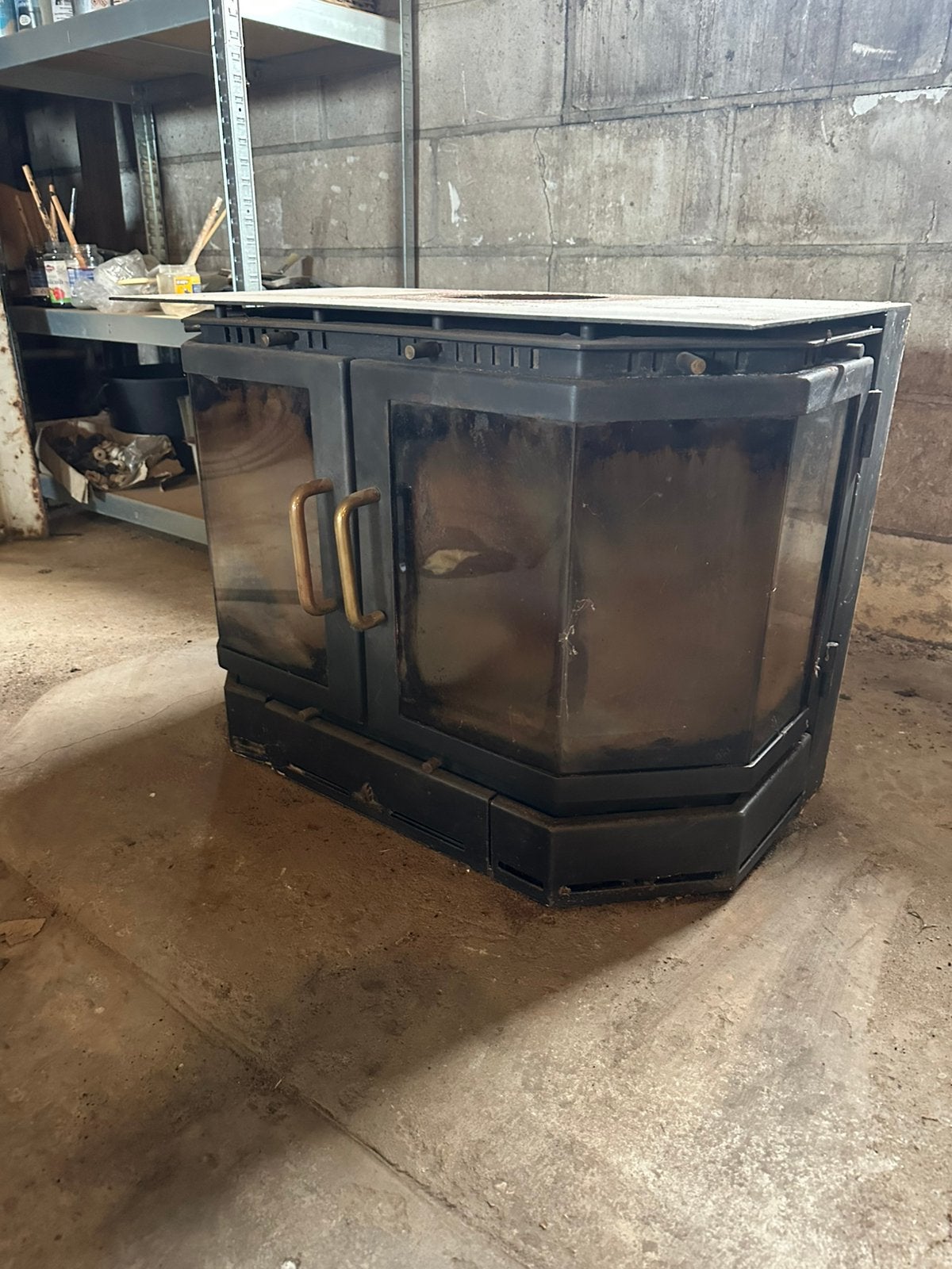 Barbas inbouw houtkachel, Huis en Inrichting, Ophalen, Gebruikt, Houtkachel, Inbouw