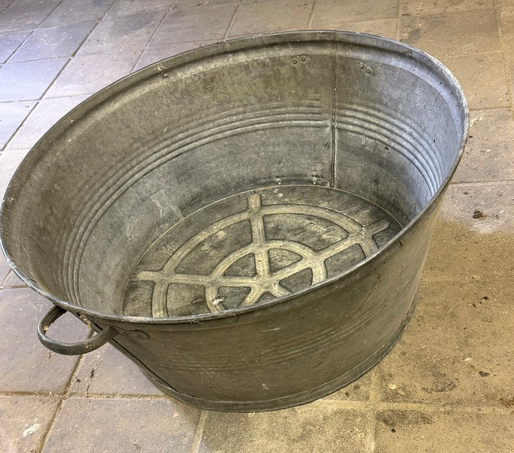 zinken teil rond antiek, Ophalen