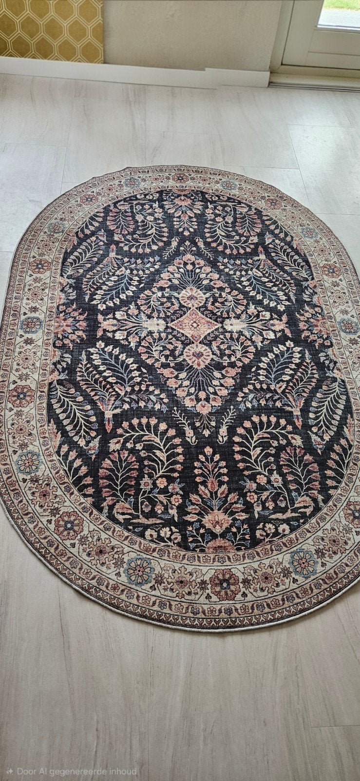 Ovaal vloerkleed binnen/buiten 160x230 cm - Rookvrij huis, Huis en Inrichting, Stoffering | Tapijten en Kleden, Ophalen, Gebruikt