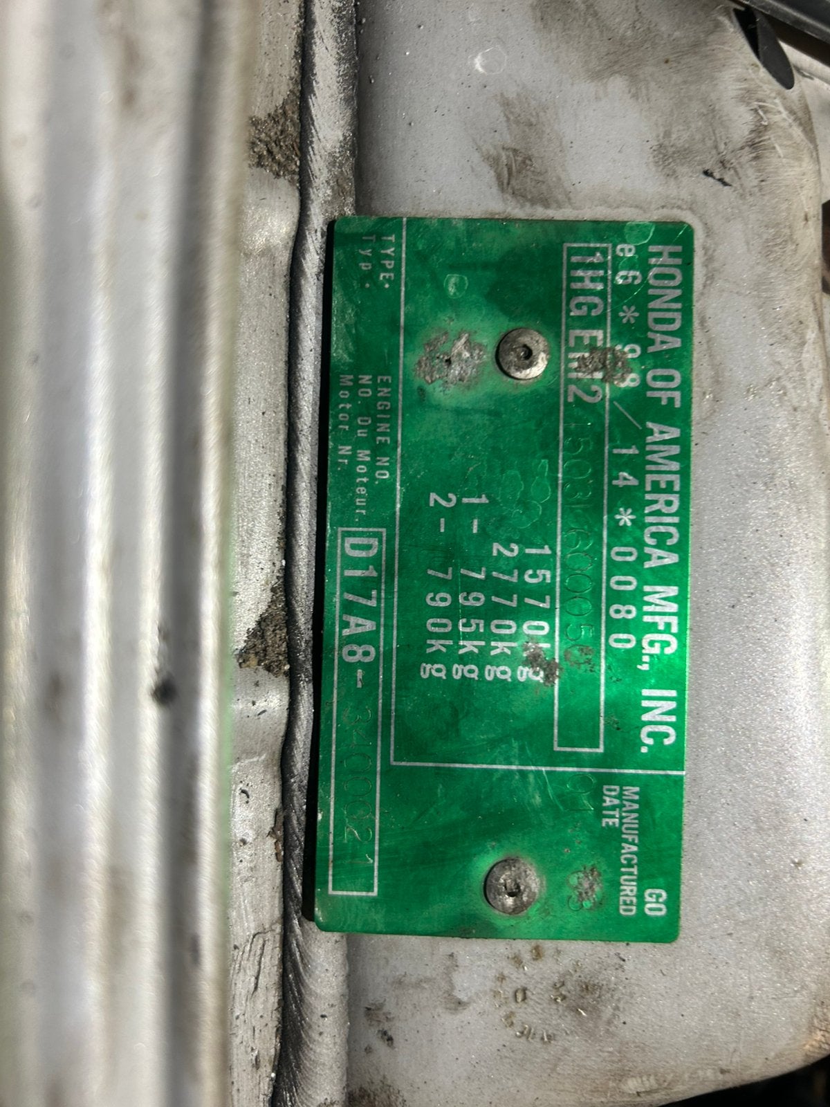Diverse onderdelen voor een Honda Civic EM2., Ophalen, Gebruikt