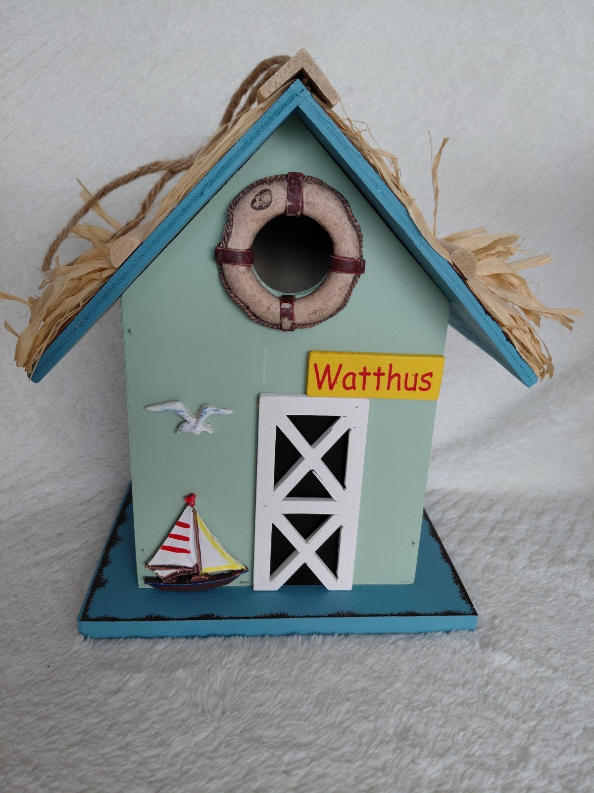 Vogelhuisje Relaxdays 'Watthus' - Decoratief & Functioneel, Ophalen of Verzenden, Nieuw