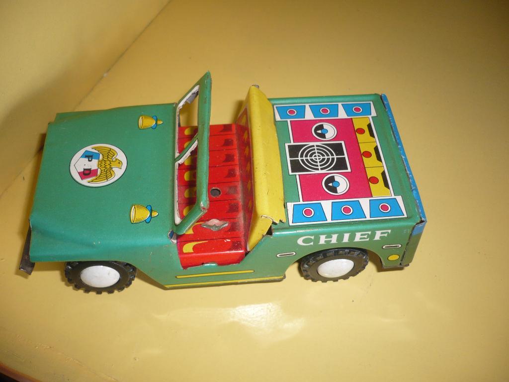 Mie18<>; blikken jeep, Antiek en Kunst, Verzenden