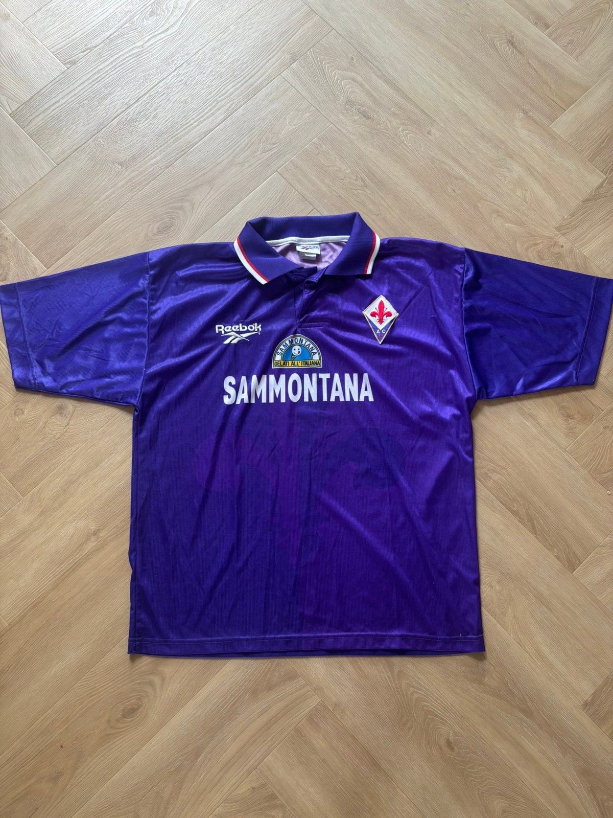 Origineel - Fiorentina 1995/1996 shirt – Maat L (valt ruim), Ophalen of Verzenden, Zo goed als nieuw, Shirt