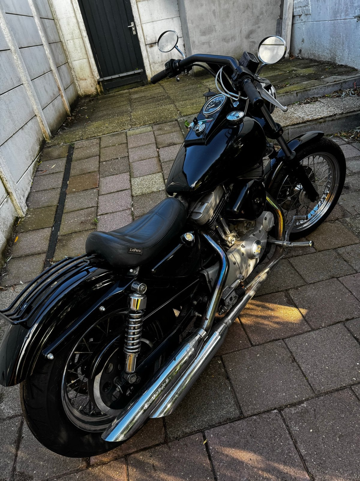 Harley-Davidson Sportster Chopper 1200- Unieke Custom, 2 cilinders, Sportuitlaat, Gebruikt, Particulier