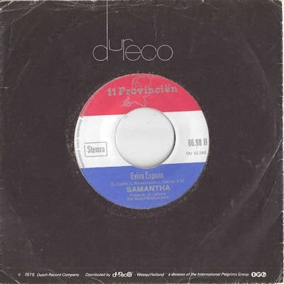 SAMANTHA (Christiane Bervoets) 1971  SUPERSCHIJF !! S2292, Cd's en Dvd's, Vinyl Singles, Ophalen of Verzenden, Gebruikt, Pop