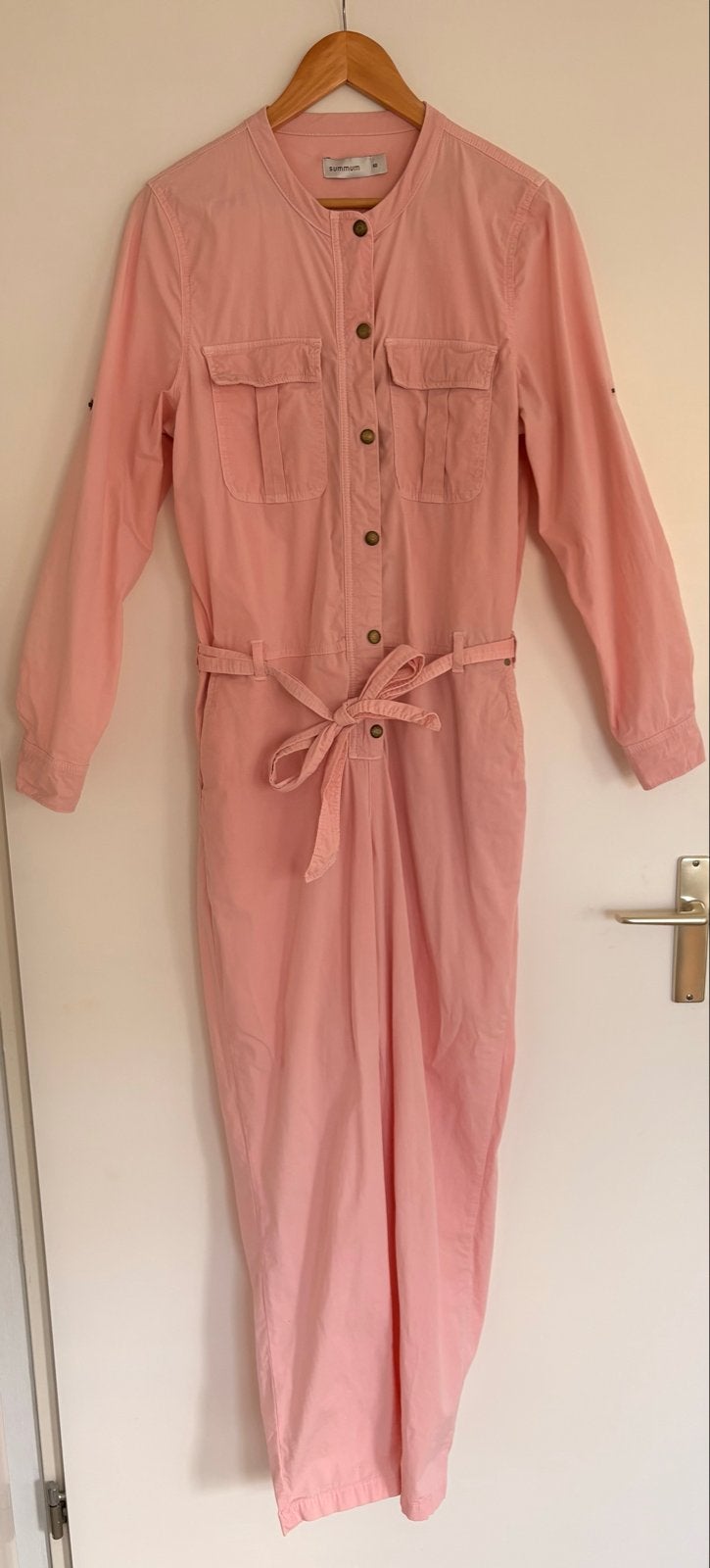 Summum Roze Jumpsuit Maat 40 met Rits en Drukknopen, Kleding | Dames, Jumpsuits, Ophalen of Verzenden, Gedragen, Maat 38/40 (M)