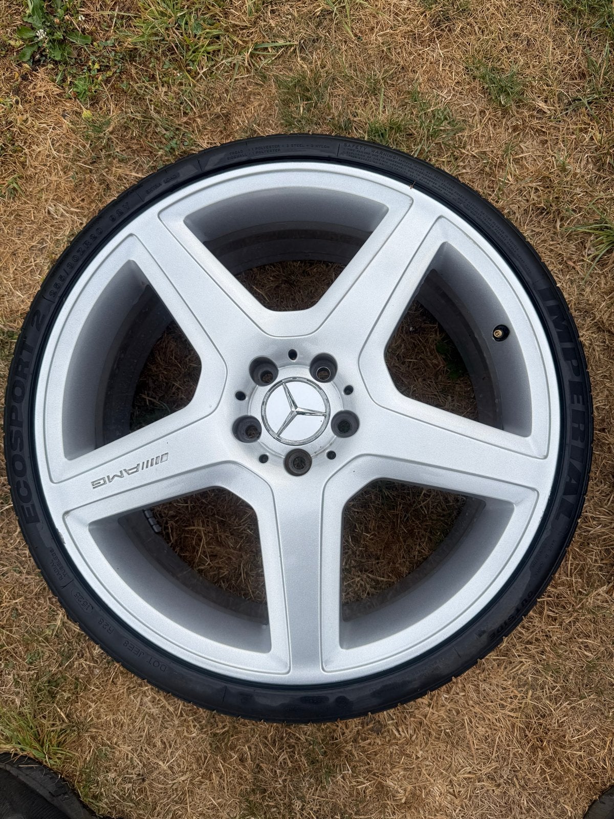 Mercedes AMG 20 inch velgen met banden en slotbouten, Auto-onderdelen, Ophalen, Gebruikt, 255 mm, Banden en Velgen