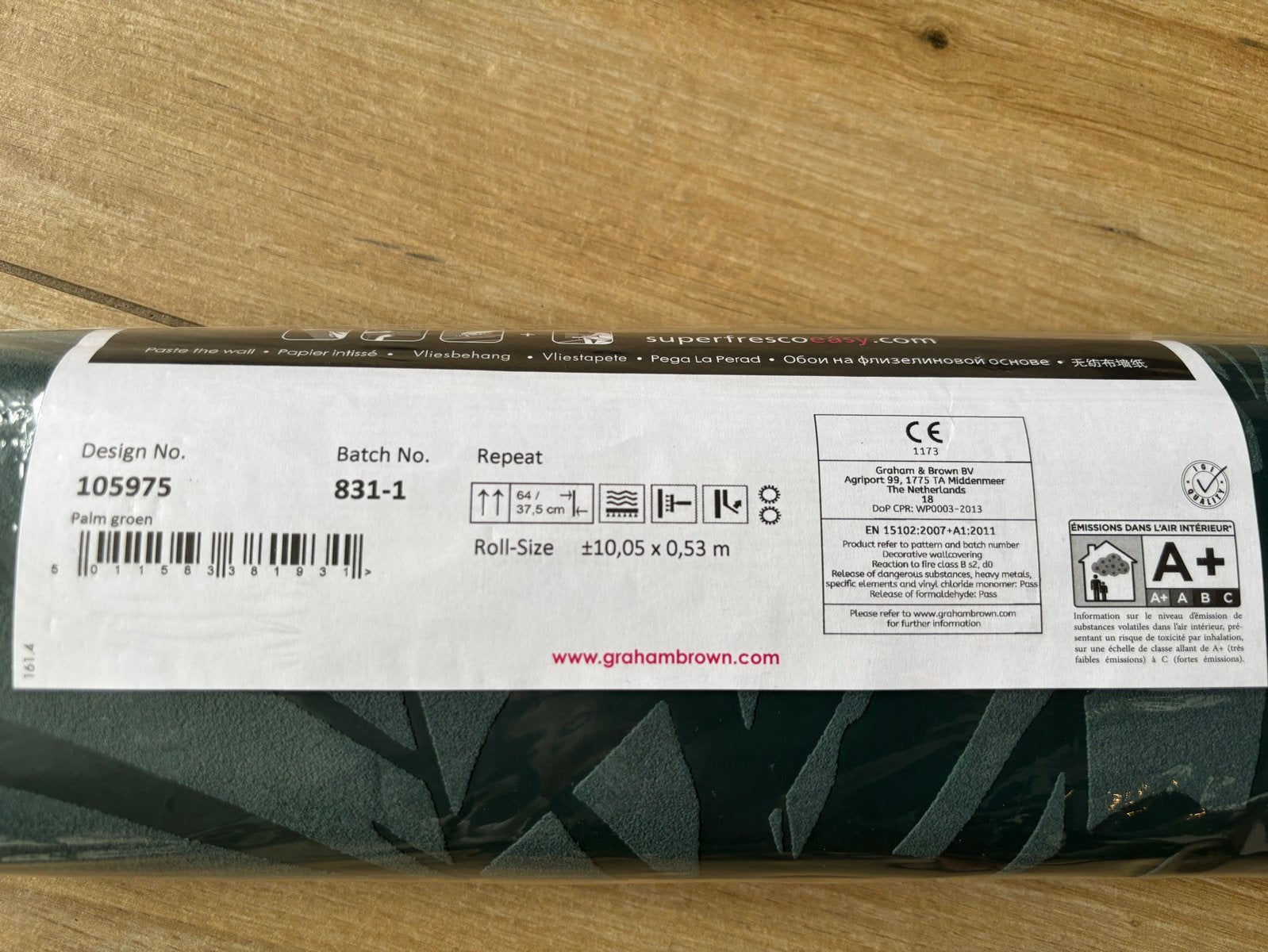 2 rollen Super Fresco Easy behang met groene bladeren, Huis en Inrichting, Stoffering | Behang, Bladeren, Natuurlijk, Overige merken
