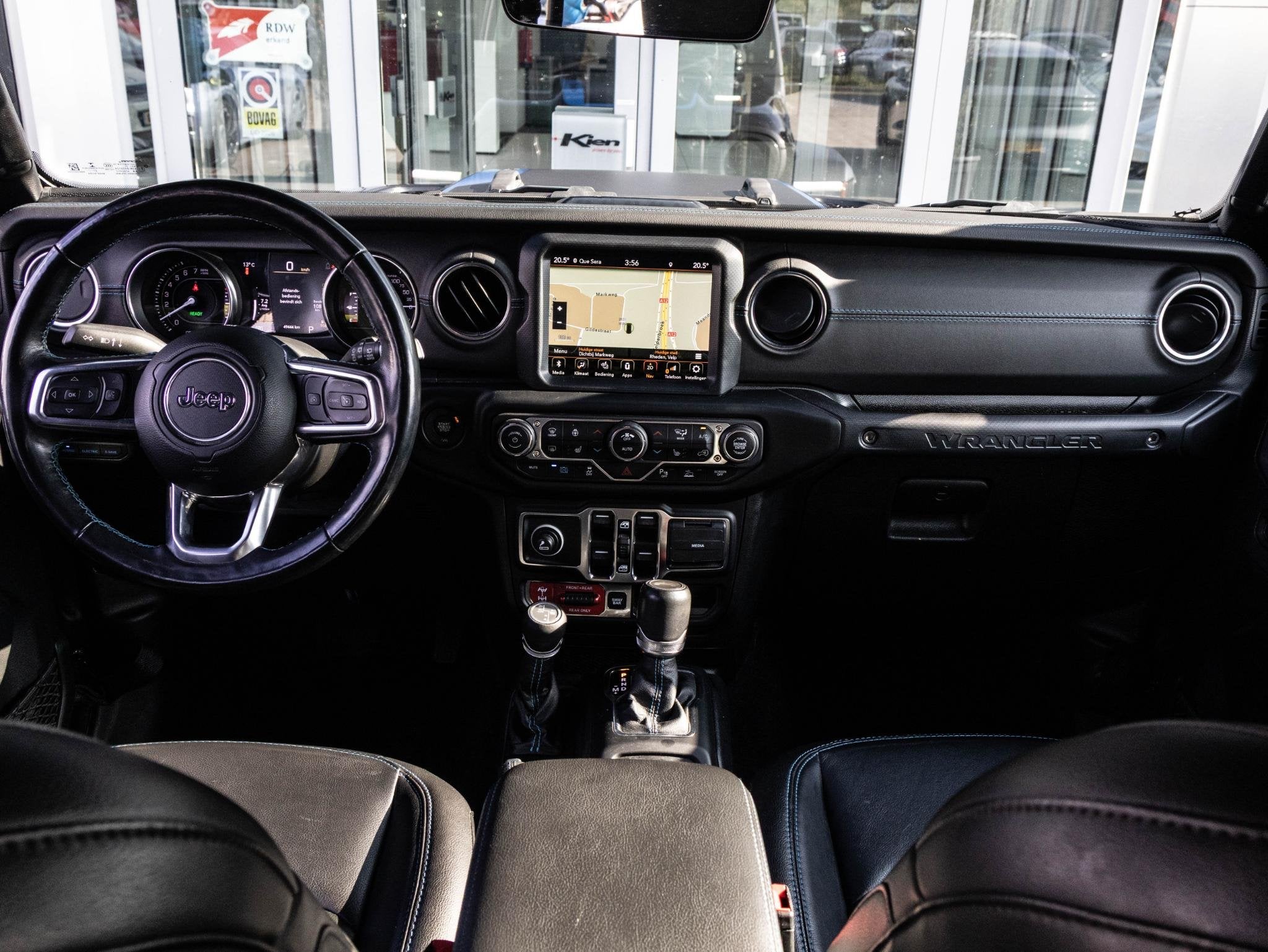 Jeep Wrangler Unlimited 4xe 380 Rubicon | Leder | Lier | Cru, Auto's, Automaat, 4 cilinders, Cabriolet, Bedrijf