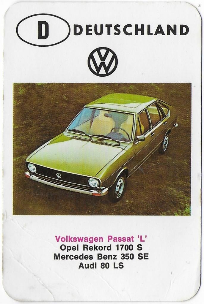ak1017-- Autokaartje Deutschland Volkswagen Passat 'L', Verzenden, Zo goed als nieuw, Auto's