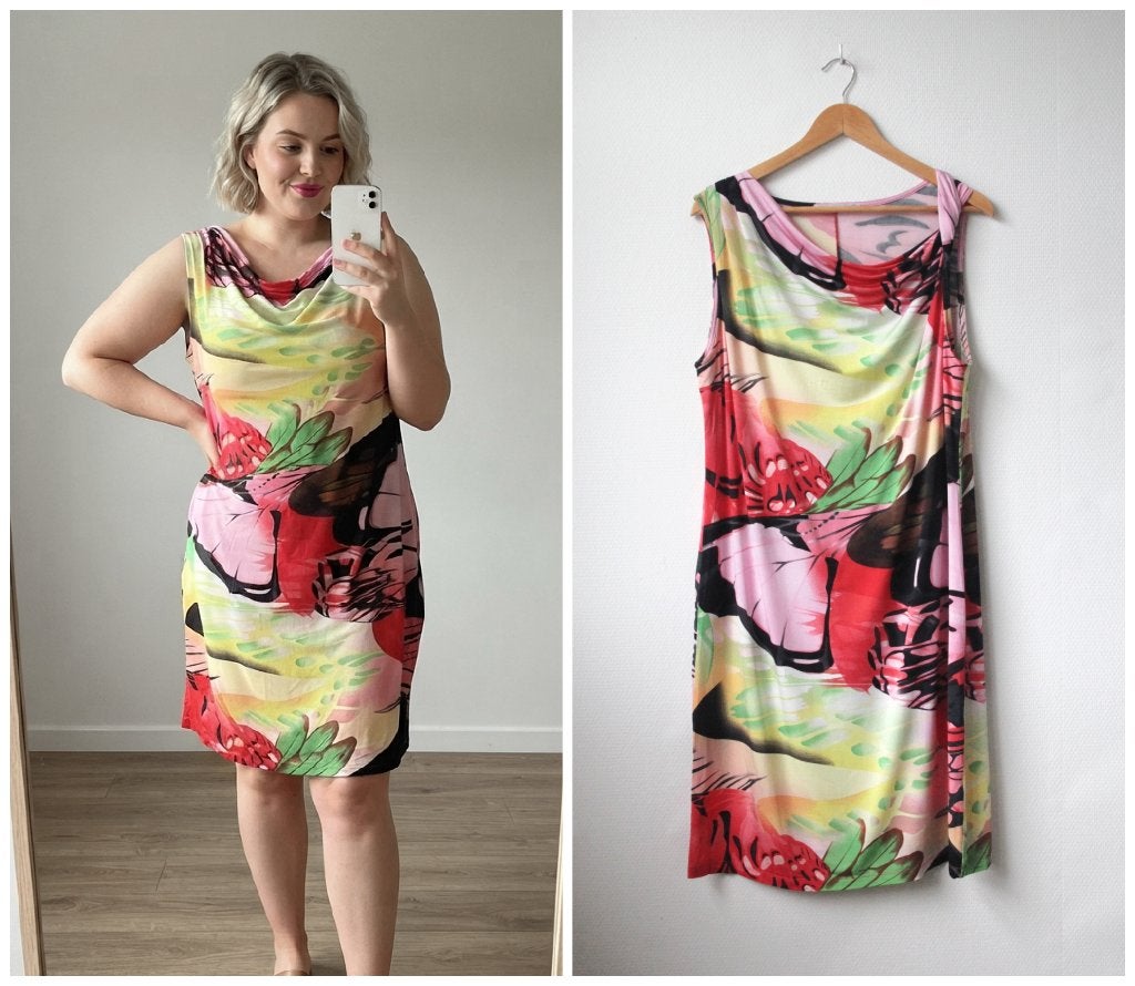 Tramontana - prachtige mouwloze jurk kleurrijk - XXL, Kleding | Dames, Jurken, Overige kleuren, Verzenden, Tramontana, Maat 46/48 (XL) of groter