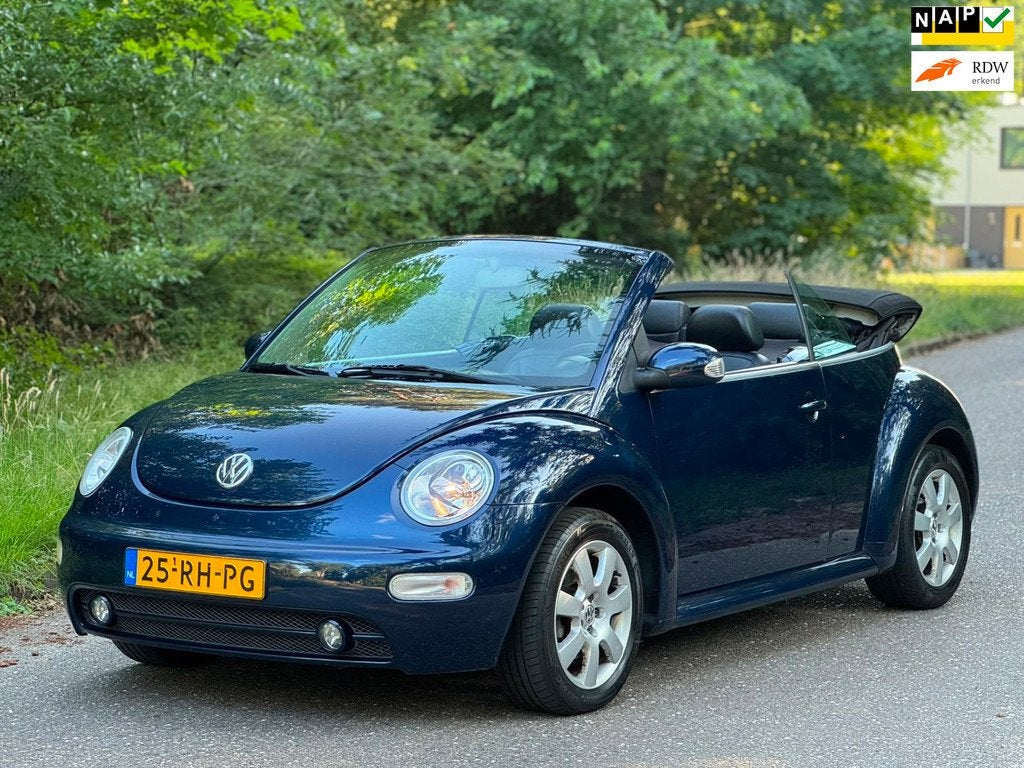 Volkswagen New Beetle Cabriolet 2.0 Turijn, Auto's, Volkswagen, Bedrijf, Te koop, Beetle (Kever), ABS, Airbags, Centrale vergrendeling