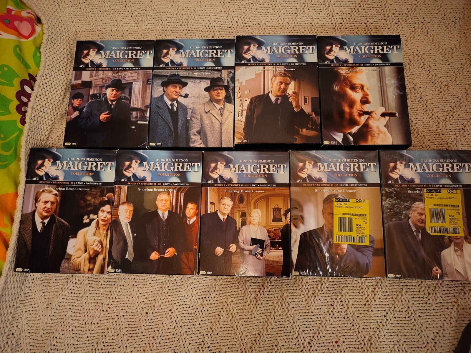 Maigret DVD Collectie - 9 Boxen x 3 DVD's, Gebruikt, Nederlands, Ophalen of Verzenden, Frans