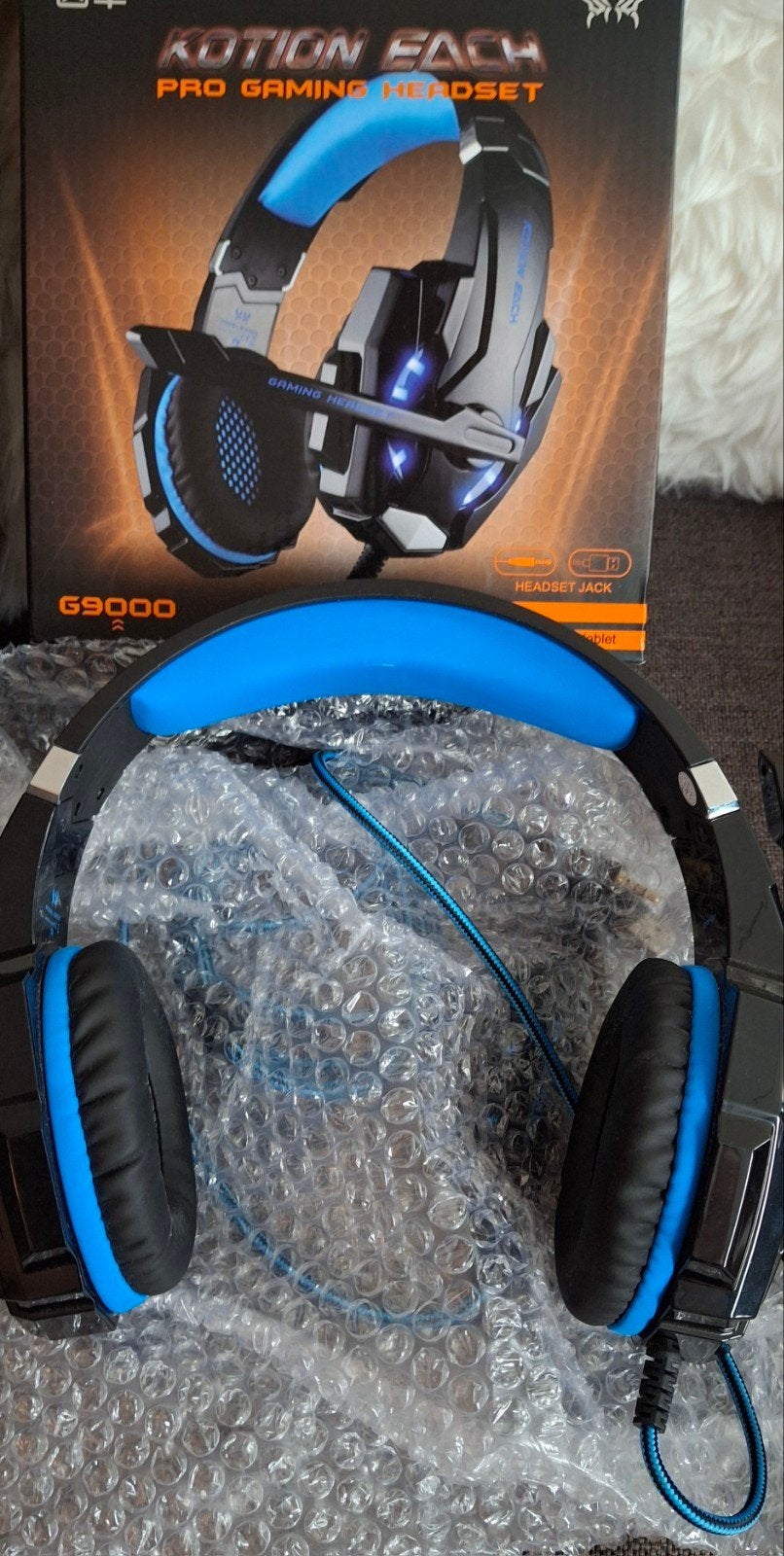 KOTION EACH G9000 Gaming Headset, Computers en Software, Headsets, KOTION EACH, Gaming headset, Ophalen of Verzenden, Zo goed als nieuw