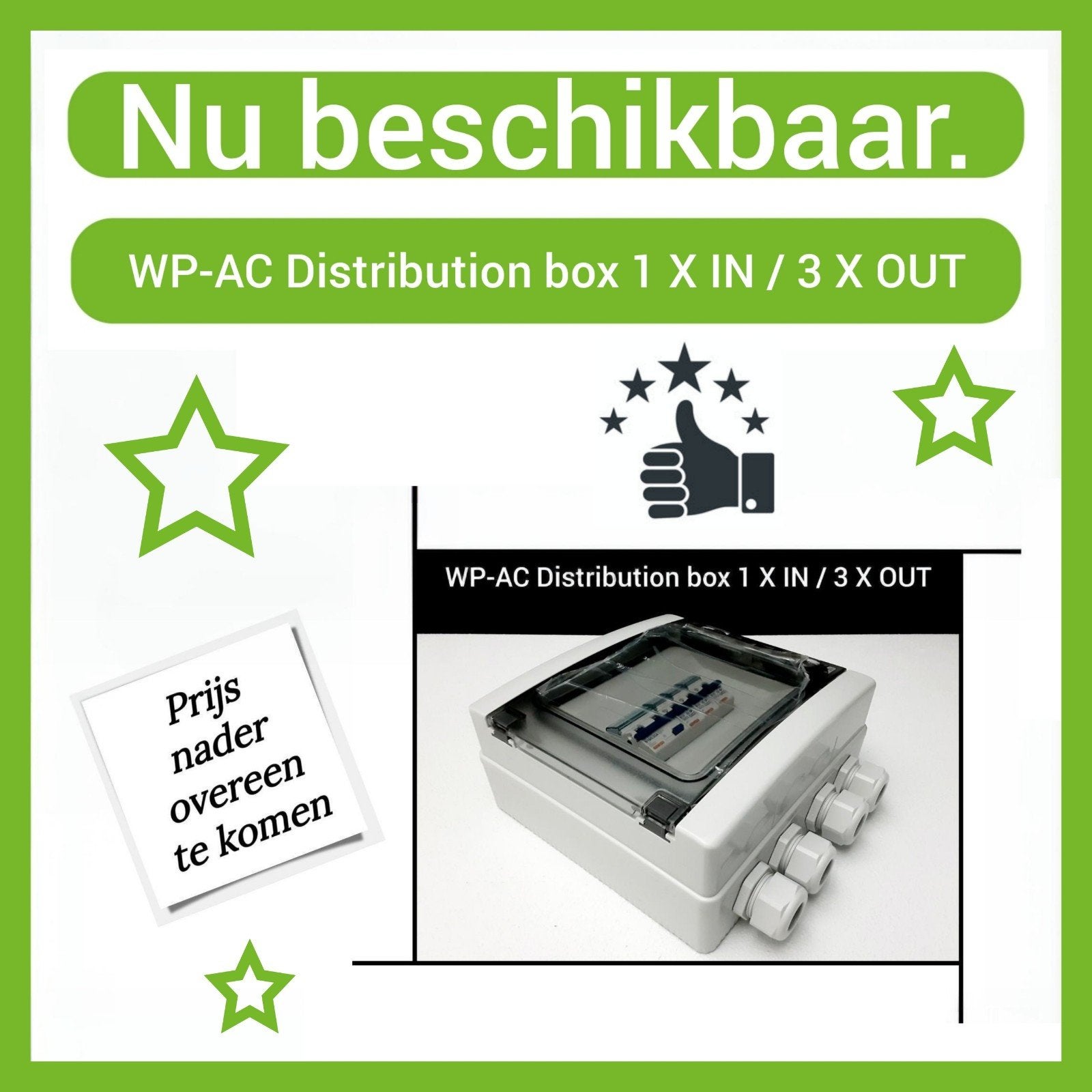 WP-AC Distribution box 1 X IN / 3 X OUT - Nieuw, Watersport en Boten, Ophalen of Verzenden, Nieuw, Kabel of Apparatuur