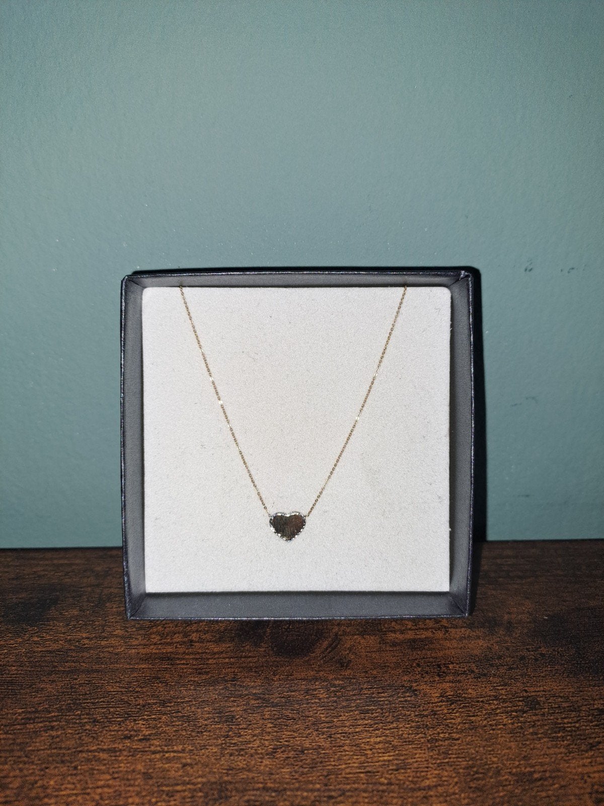 14k gouden ketting met hart, Ophalen, Nieuw, Goud, Goud