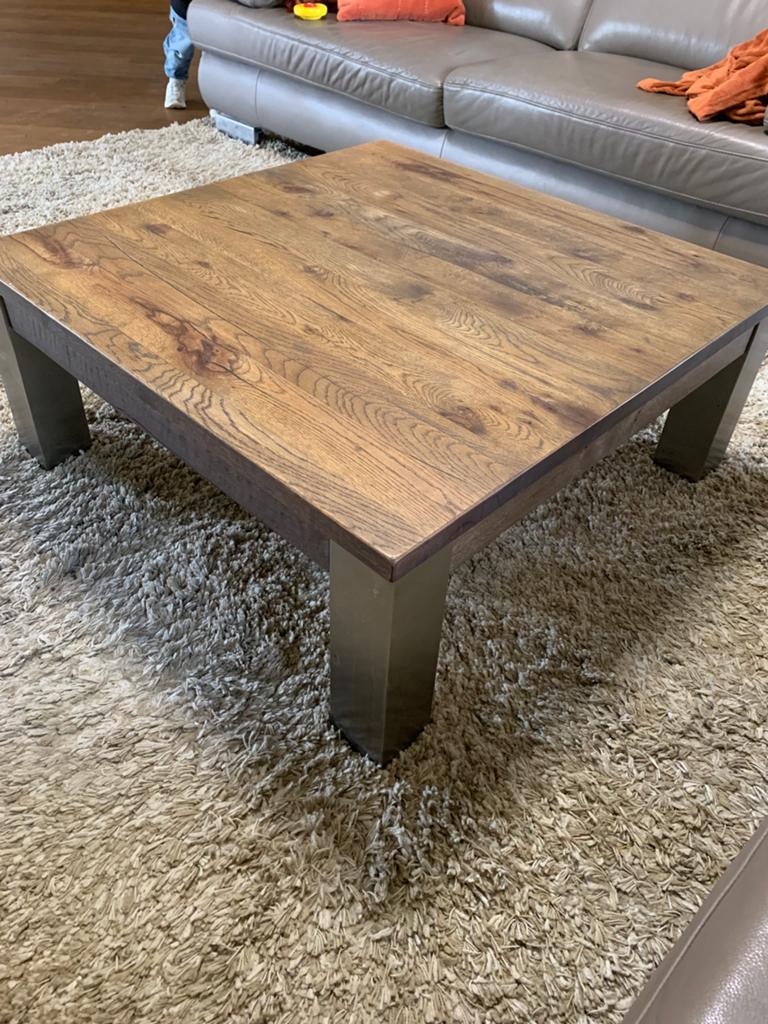Henders & hazel salontafel, Ophalen, 50 tot 100 cm, Vierkant, Zo goed als nieuw