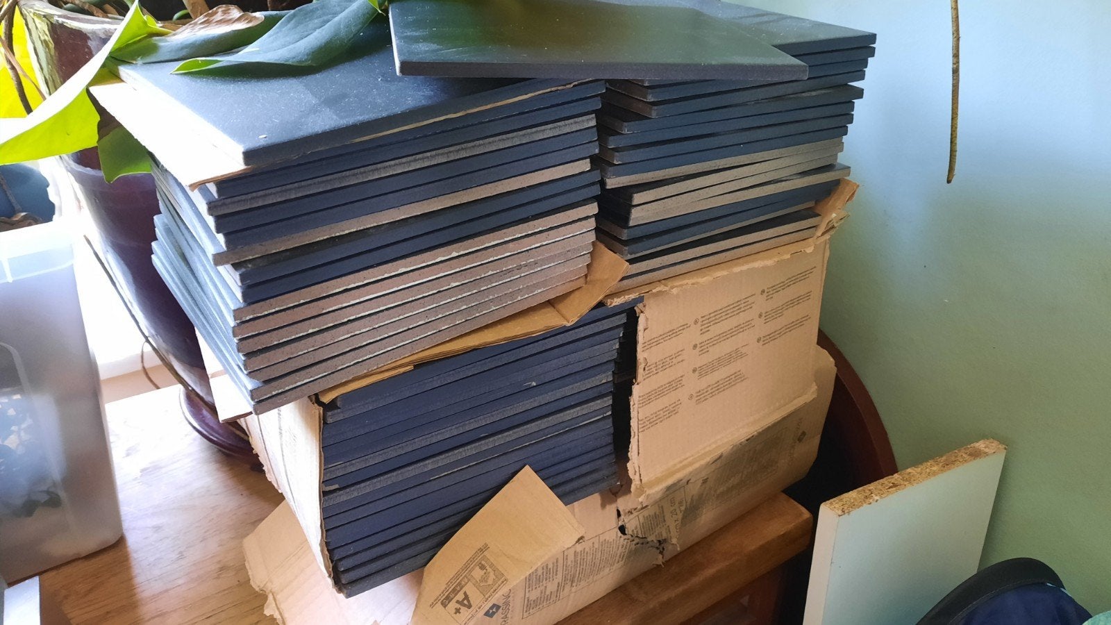 Zwarte tegels 20x20 cm - Perfect voor vloer of wand, Ophalen, Keramiek, Nieuw, Minder dan 5 m²