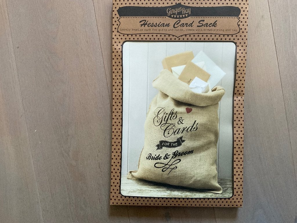 Jute bruiloft enveloppenzak, Ophalen, Nieuw, Versiering, Geboorte of Huwelijk